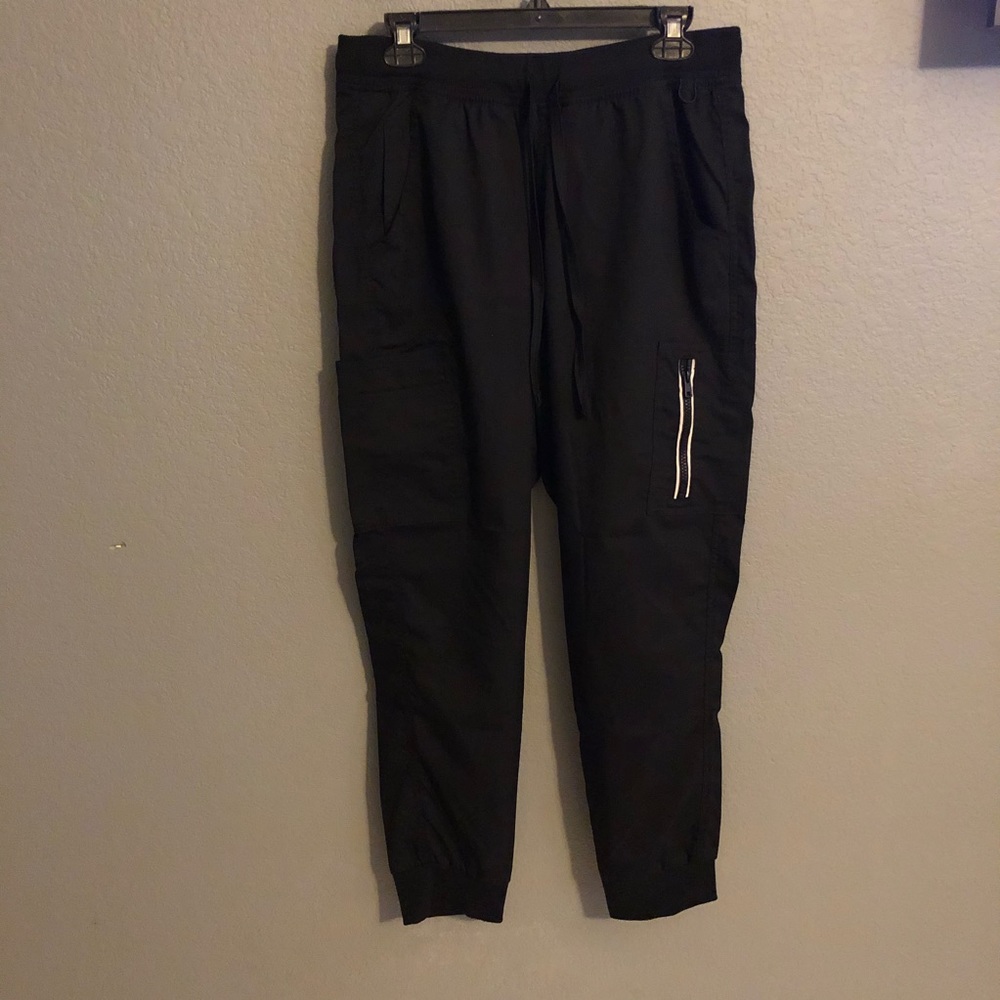 Scrub Jogger Pants with Knit Waist